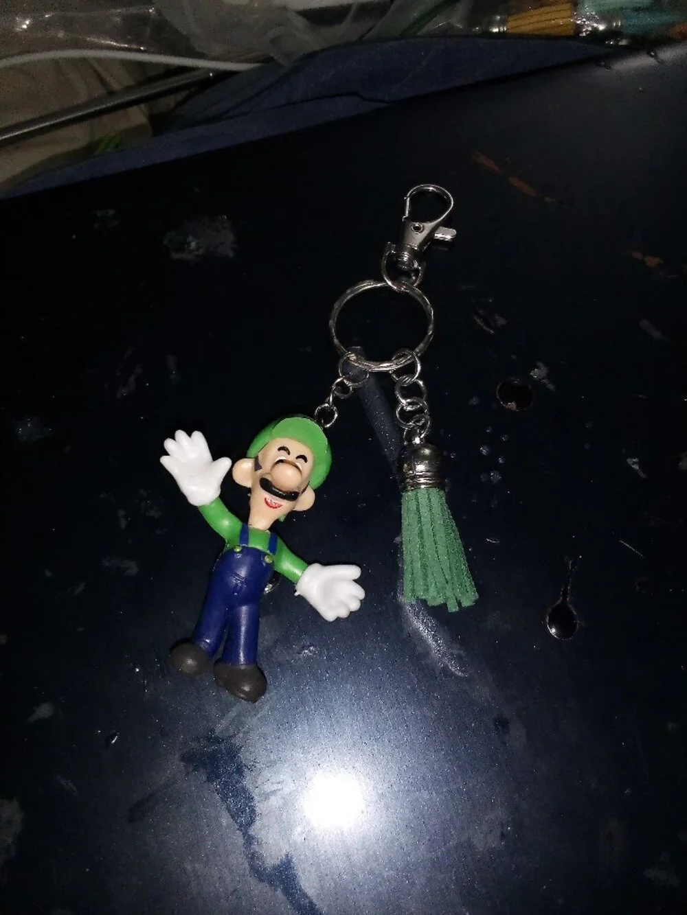 Handmade Mario Party Luigi Bag Charm